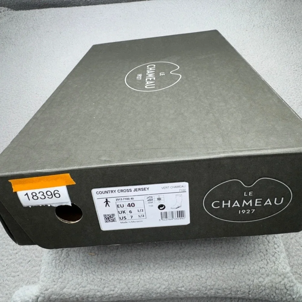 Le Chameau Boots Country Cross Jersey Mens 7.5 Waterproof Rubber Wellington